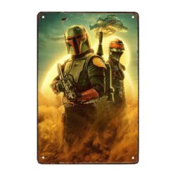 piastra metallica boba fett