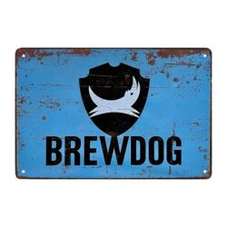 piastra per cani da birra in metallo