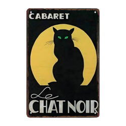 piastra metallica cabaret le chat noir