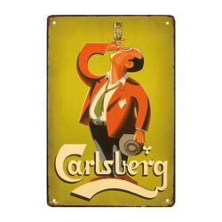 carlsberg piastra metallica