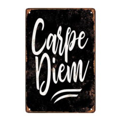 placca metallo carpe diem