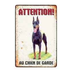 placca metallica per cane da guardia