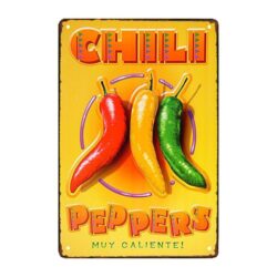 peperoncini piastra metallica