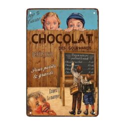 placca metallo cioccolato