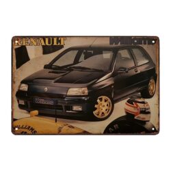 placca metallo clio williams