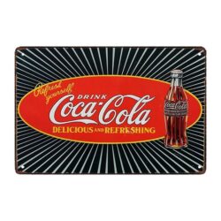 piastra metallica coca cola 2007