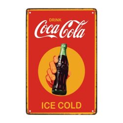 piastra metallica coca cola 2018