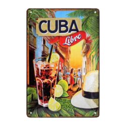 placca metallica cuba libre 1