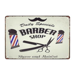 barbiere metallo deco