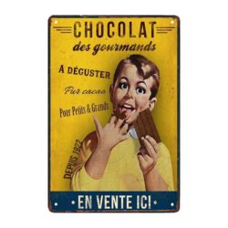 piatto cioccolato deco in metallo