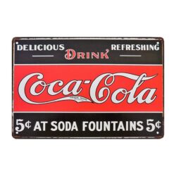 piatto deco coca metallo