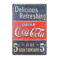 piatto deco coca cola in metallo