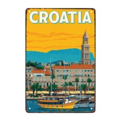 placca metallo deco croazia