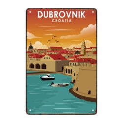 placca metallica deco dubrovnik
