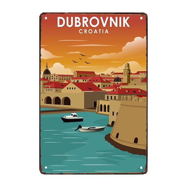 placca metallica deco dubrovnik placca metallica deco dubrovnik