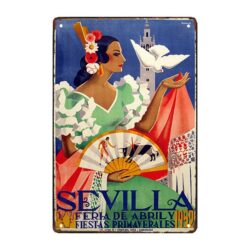 placca metallo deco spagna