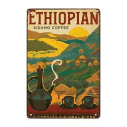 placca metallo deco etiopia