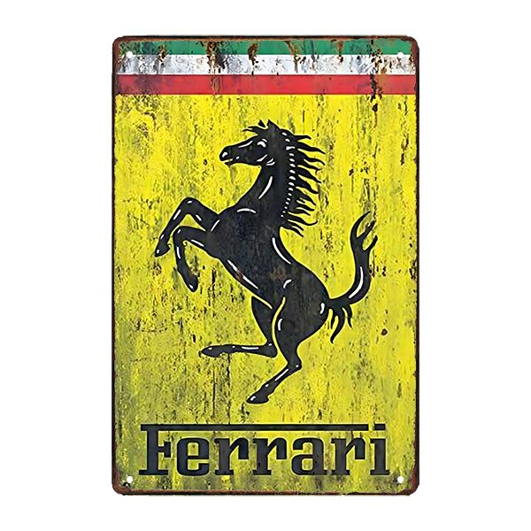 placca metallo deco ferrari placca metallo deco ferrari