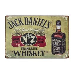 piastra metallica deco jack daniels
