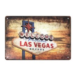 placca metallica deco las vegas