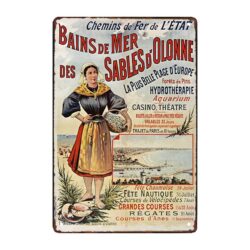 placca metallo deco les sables dolonne