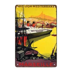 placca metallo deco marsiglia