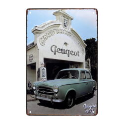 placca metallo deco peugeot