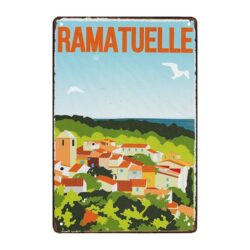 placca metallo decora ramatuelle