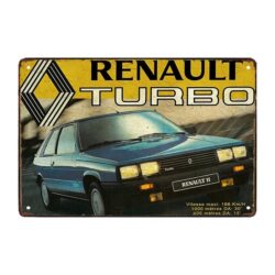 placca metal decorata renault sport