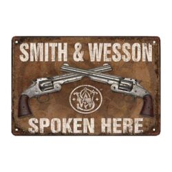placca metallo deco smith wesson