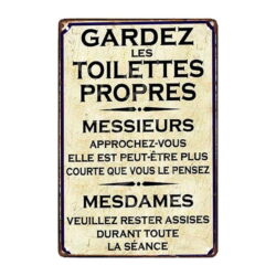 piatto wc in metallo decorativo