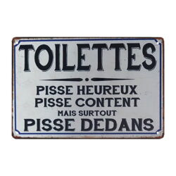 metal plate deco wc 2