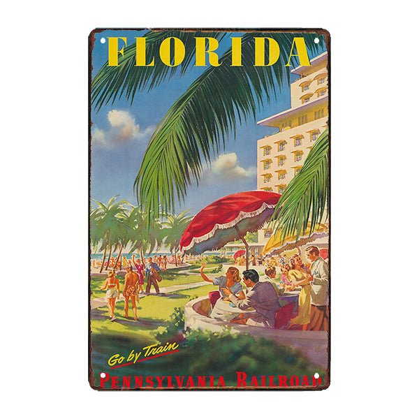 placca metallica decorativa florida placca metallica decorativa florida