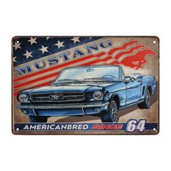 piastra metallica decorativa ford mustang