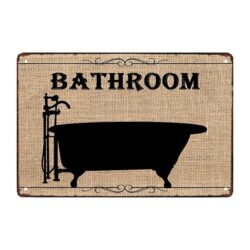 bagno decorativo in placca metallica
