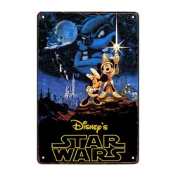 piastra metallica disney star wars