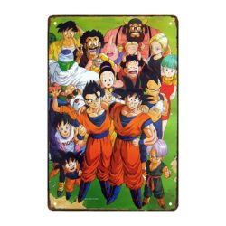 piastra metallica dragon ball