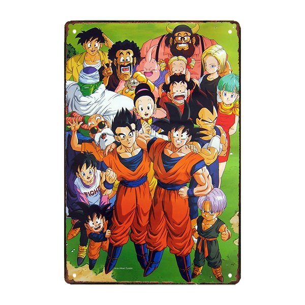 piastra metallica dragon ball piastra metallica dragon ball