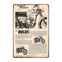 targa metallica ducati