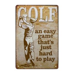piastra da golf in metallo