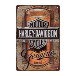 piastra metallo harley davidson