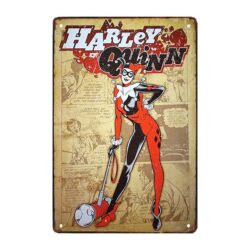 piastra metallo harley quinn
