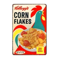 piatto pubblicitario di vecchi cereali