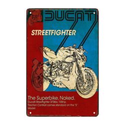 targa pubblicitaria old ducati