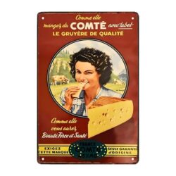 targa pubblicitaria old fromage comte