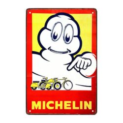 targa pubblicitaria della vecchia michelin