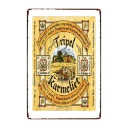 piatto pubblicitario birra karmeliet
