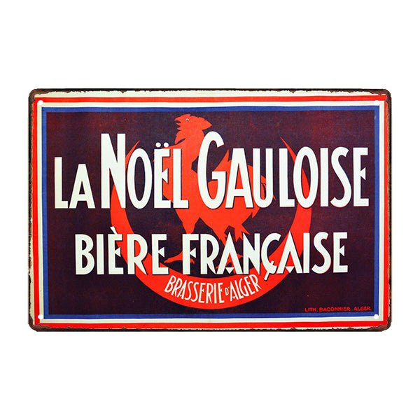 placca metallo vintage br biere la gauloise placca metallo vintage br biere la gauloise