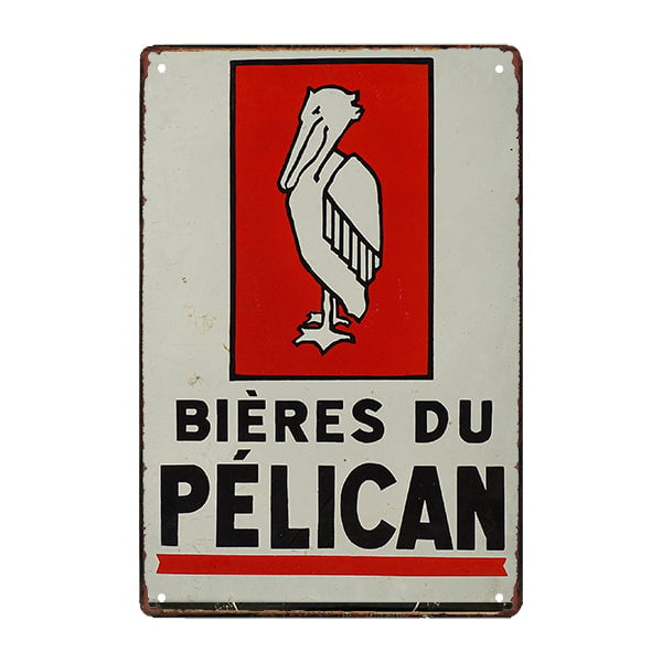 targa pubblicitaria birra pellicano targa pubblicitaria birra pellicano