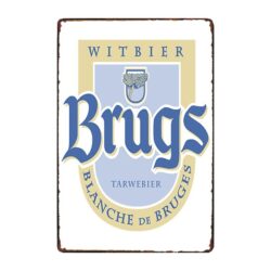 piatto pubblicitario bianco di bruges